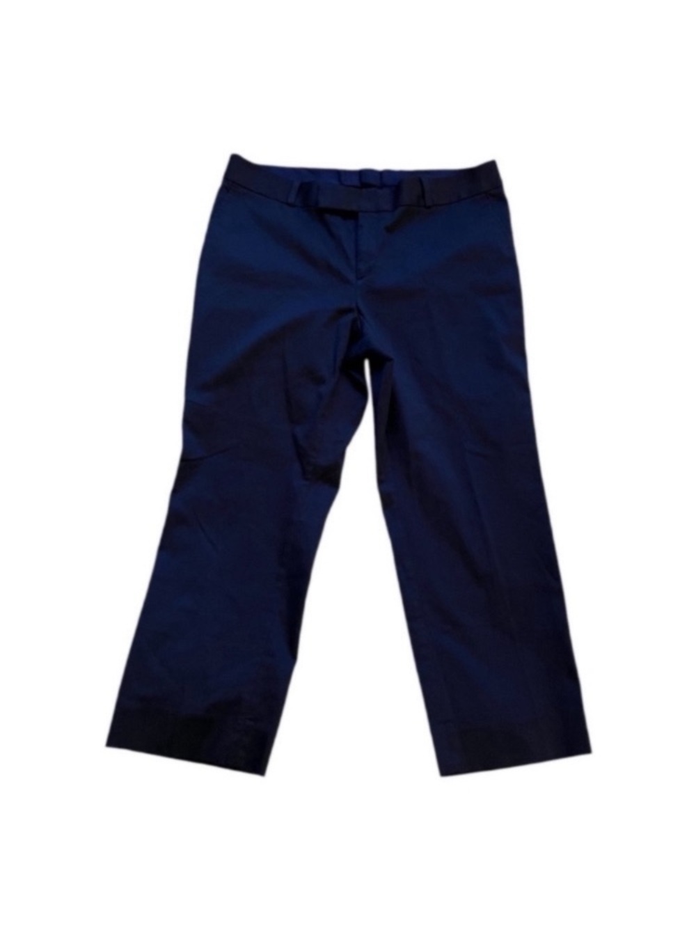 Banana Republic Dark Navy Cropped Straight-Leg Pants